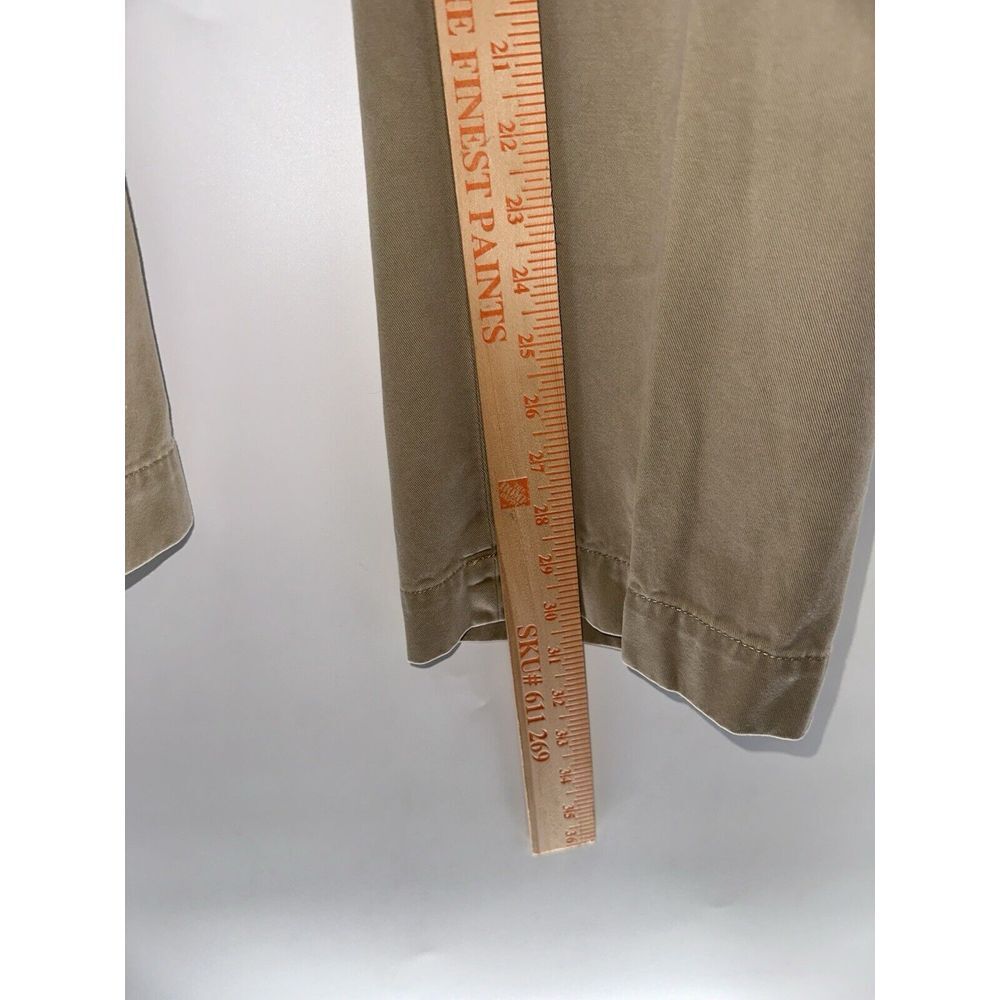 Polo Ralph Lauren Preston Men's Khaki Chino Pants Size 36x32 Flat Front Cotton - Picture 4 of 8